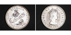 1 Corona Bermuda Argento Elisabetta II (1926-2022)