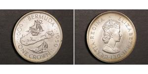 1 Corona Bermuda Argento Elisabetta II (1926-2022)