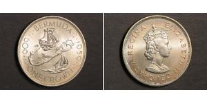 1 Corona Bermuda Argento Elisabetta II (1926-2022)