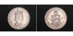 1 Corona Bermuda Argento Elisabetta II (1926-2022)