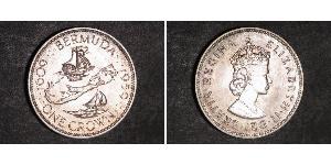 1 Corona Bermuda Argento Elisabetta II (1926-2022)