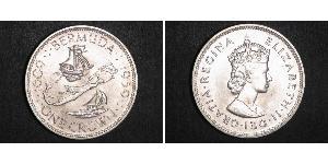 1 Corona Bermuda Argento Elisabetta II (1926-2022)