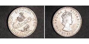 1 Corona Bermuda Argento Elisabetta II (1926-2022)