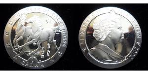 1 Corona Isola di Man Argento Elisabetta II (1926-2022)
