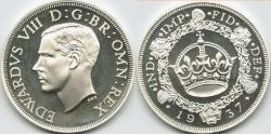 1 Corona Regno Unito (1922-) Argento Edoardo VIII (1894-1972)