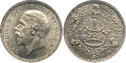 1 Corona Regno Unito (1922-) Argento Giorgio V (1865-1936)