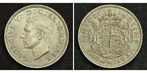 1 Corona Regno Unito (1922-) Argento Giorgio VI (1895-1952)