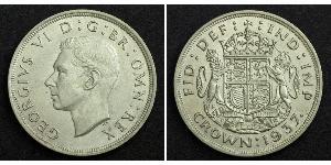 1 Corona Regno Unito (1922-) Argento Giorgio VI (1895-1952)