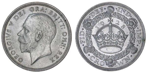 1 Corona Regno Unito (1922-) Argento Giorgio V (1865-1936)