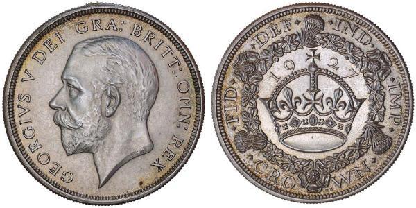 1 Corona Regno Unito (1922-) Argento Giorgio V (1865-1936)