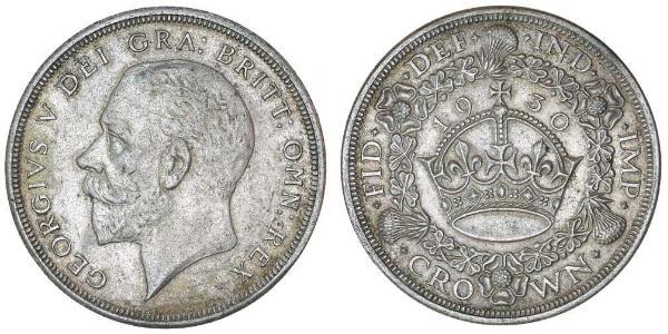 1 Corona Regno Unito (1922-) Argento Giorgio V (1865-1936)