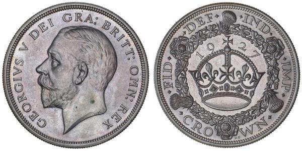1 Corona Regno Unito (1922-) Argento Giorgio V (1865-1936)