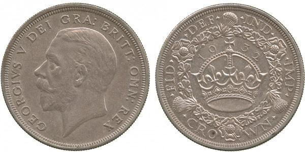 1 Corona Regno Unito (1922-) Argento Giorgio V (1865-1936)