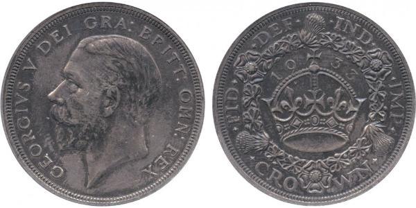 1 Corona Regno Unito (1922-) Argento Giorgio V (1865-1936)