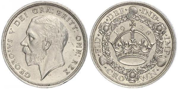 1 Corona Regno Unito (1922-) Argento Giorgio V (1865-1936)
