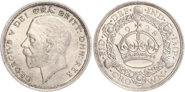 1 Corona Regno Unito (1922-) Argento Giorgio V (1865-1936)