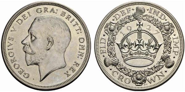 1 Corona Regno Unito (1922-) Argento Giorgio V (1865-1936)