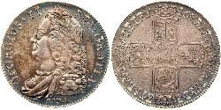 1 Corona Regno Unito di Gran Bretagna (1707-1801) Argento Giorgio II (1683-1760)