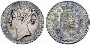 1 Corona Regno Unito di Gran Bretagna e Irlanda (1801-1922) Argento Vittoria (1819 - 1901)