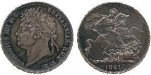 1 Corona Regno Unito di Gran Bretagna e Irlanda (1801-1922) Argento Giorgio IV (1762-1830)