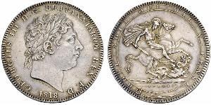 1 Corona Regno Unito di Gran Bretagna e Irlanda (1801-1922) Argento Giorgio III (1738-1820)