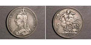 1 Corona Regno Unito di Gran Bretagna e Irlanda (1801-1922) Argento Vittoria (1819 - 1901)