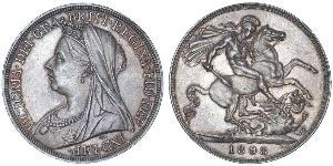 1 Corona Regno Unito di Gran Bretagna e Irlanda (1801-1922) Argento Vittoria (1819 - 1901)