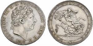 1 Corona Regno Unito di Gran Bretagna e Irlanda (1801-1922) Argento Giorgio III (1738-1820)