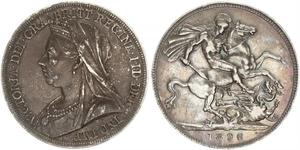 1 Corona Regno Unito di Gran Bretagna e Irlanda (1801-1922) Argento Vittoria (1819 - 1901)