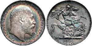 1 Corona Regno Unito di Gran Bretagna e Irlanda (1801-1922) Argento Edoardo VII (1841-1910)