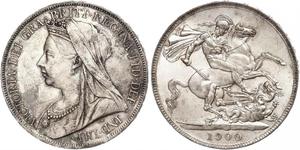 1 Corona Regno Unito di Gran Bretagna e Irlanda (1801-1922) Argento Vittoria (1819 - 1901)