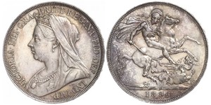 1 Corona Regno Unito di Gran Bretagna e Irlanda (1801-1922) Argento Vittoria (1819 - 1901)