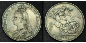 1 Corona Regno Unito di Gran Bretagna e Irlanda (1801-1922) Argento Vittoria (1819 - 1901)