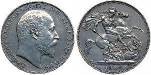 1 Corona Regno Unito di Gran Bretagna e Irlanda (1801-1922) Argento Edoardo VII (1841-1910)