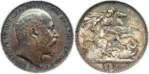 1 Corona Regno Unito di Gran Bretagna e Irlanda (1801-1922) Argento Edoardo VII (1841-1910)