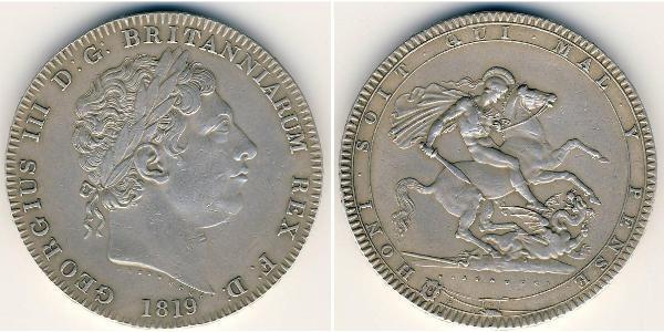 1 Corona Regno Unito di Gran Bretagna e Irlanda (1801-1922) Argento Giorgio III (1738-1820)