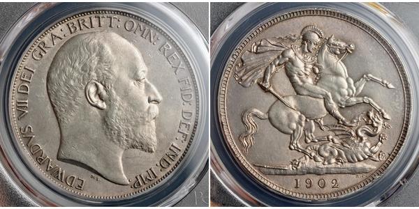 1 Corona Regno Unito di Gran Bretagna e Irlanda (1801-1922) Argento Edoardo VII (1841-1910)
