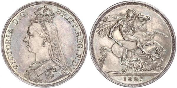 1 Corona Regno Unito di Gran Bretagna e Irlanda (1801-1922) Argento Vittoria (1819 - 1901)