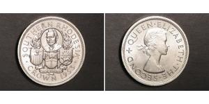 1 Corona Southern Rhodesia (1923-1980) Argento Elisabetta II (1926-2022)