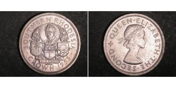 1 Corona Southern Rhodesia (1923-1980) Argento Elisabetta II (1926-2022)