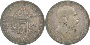 1 Corona Imperio austrohúngaro (1867-1918) Plata Franz Joseph I (1830 - 1916)