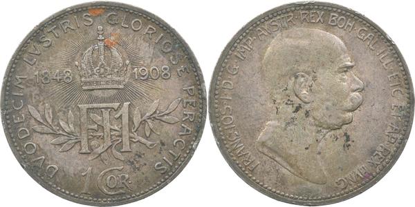 1 Corona Österreich-Ungarn (1867-1918) Silber Franz Joseph I (1830 - 1916)