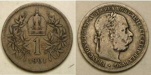 1 Corona Austria-Hungary (1867-1918) Silver Franz Joseph I (1830 - 1916)