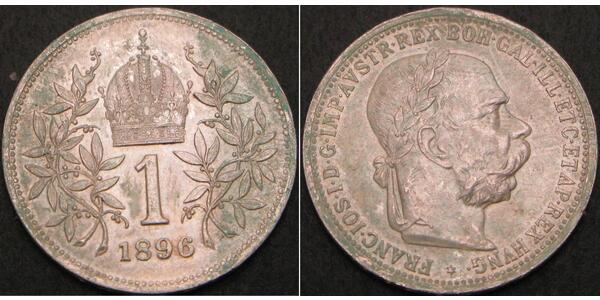 1 Corona Austria-Hungary (1867-1918) Silver Franz Joseph I (1830 - 1916)