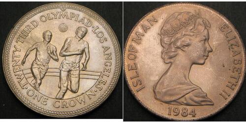 1 Corona Isola di Man  Elisabetta II (1926-2022)