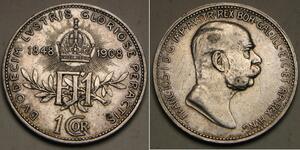 1 Corona 奥匈帝国 (1867 - 1918) 銀 弗朗茨·约瑟夫一世 (1830 - 1916)