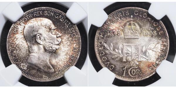 1 Corona 奥匈帝国 (1867 - 1918) 銀 弗朗茨·约瑟夫一世 (1830 - 1916)