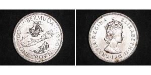 1 Crown Bermudes Argent Elizabeth II (1926-2022)