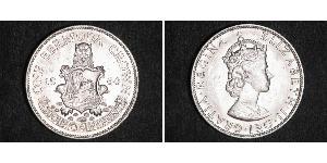 1 Crown Bermudes Argent Elizabeth II (1926-2022)