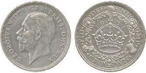 1 Crown Feriind Kiningrik (1922-) Argent George V (1865-1936)